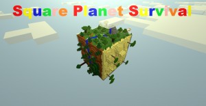 Herunterladen Square Planet Survival zum Minecraft 1.10.2