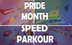 Herunterladen Pride Month Speed Parkour! zum Minecraft 1.14.2