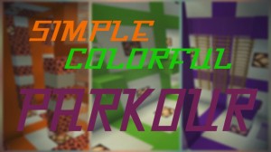 Herunterladen Simple Colorful Parkour zum Minecraft 1.15.2