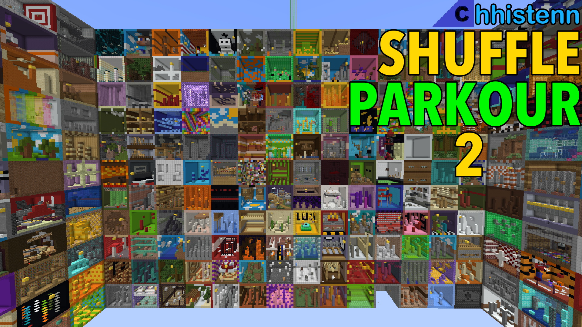 Herunterladen Shuffle Parkour 2 1.2 zum Minecraft 1.19.2