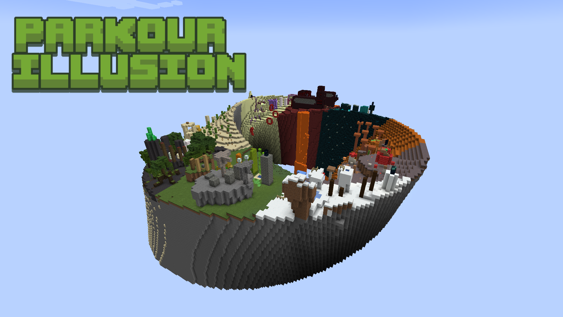 Herunterladen Parkour Illusion 1.1 zum Minecraft 1.19.4