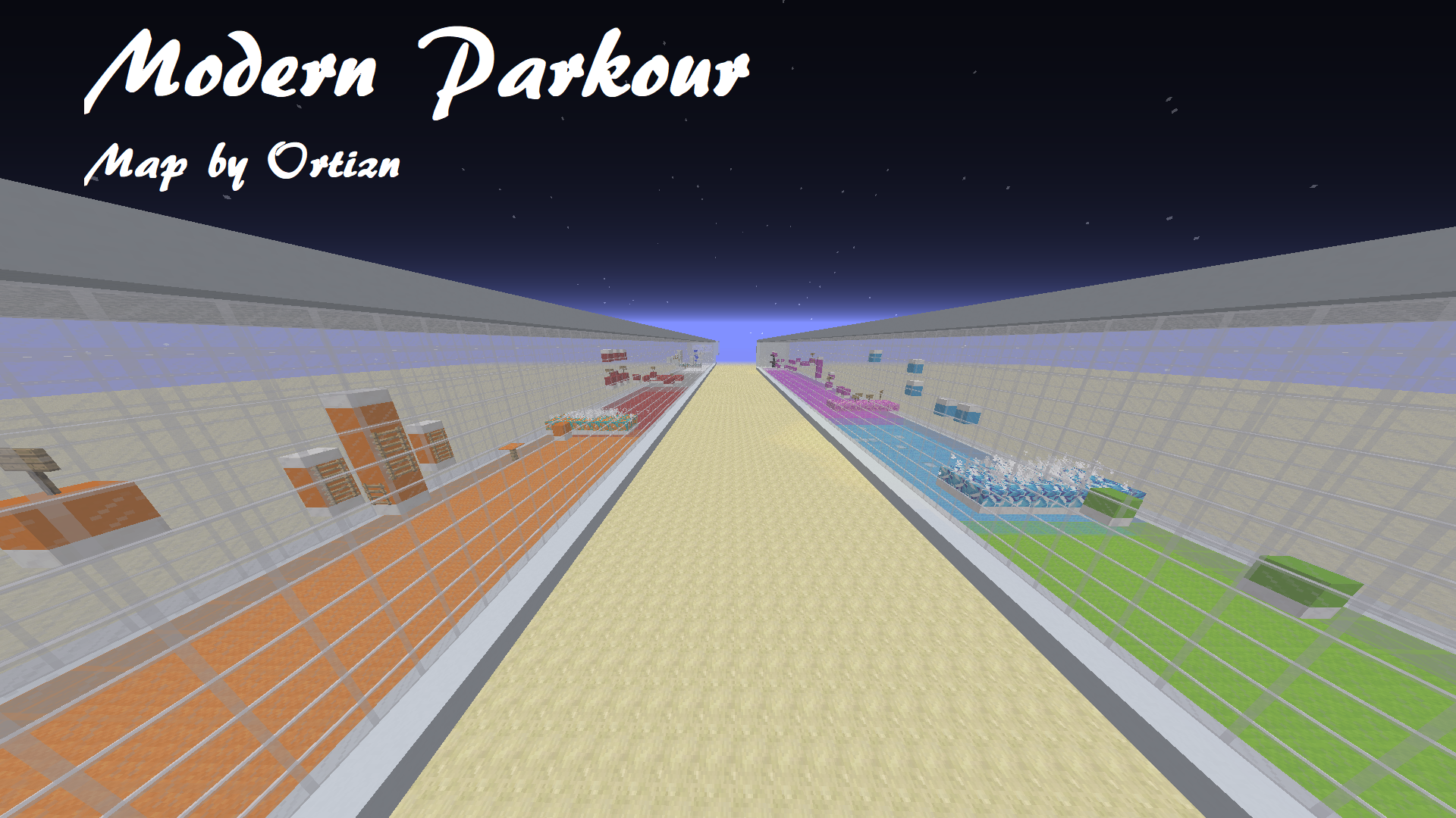 Herunterladen Modern Parkour zum Minecraft 1.12.2