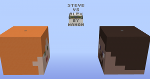 Herunterladen Steve Vs Alex zum Minecraft 1.10