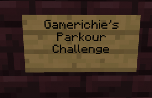 Herunterladen Gamerichie's Parkour Challenge zum Minecraft 1.10.2