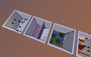 Herunterladen White Blocks Parkour zum Minecraft 1.10