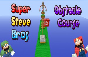 Herunterladen Super Steve Bros Obstacle Course zum Minecraft 1.9