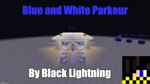 Herunterladen Blue and White Parkour zum Minecraft 1.8