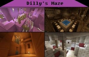 Herunterladen Dilly's Maze: An Adventurous Labyrinth zum Minecraft 1.8.8