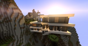 Herunterladen Modern Mountain House zum Minecraft 1.8