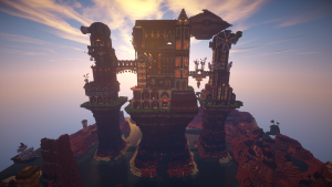 Herunterladen Steampunk Castle zum Minecraft 1.7.10