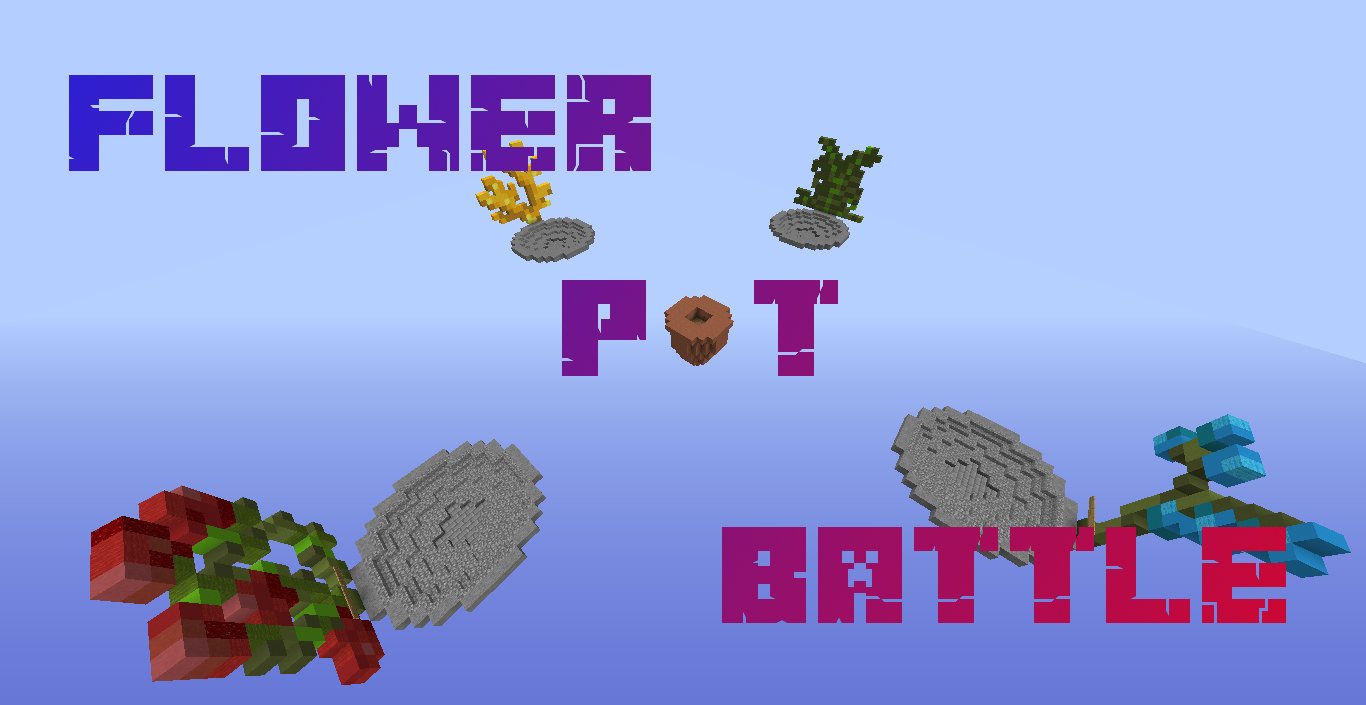 Herunterladen Flower Pot Battle zum Minecraft 1.13.2