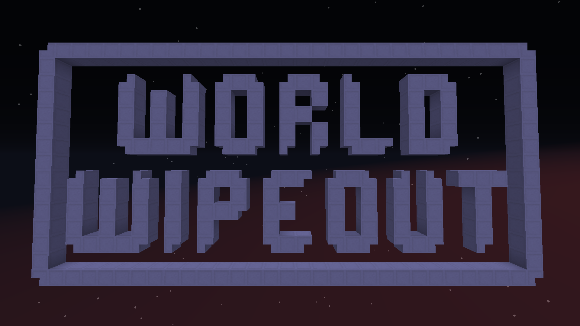 Herunterladen World Wipeout zum Minecraft 1.13.2