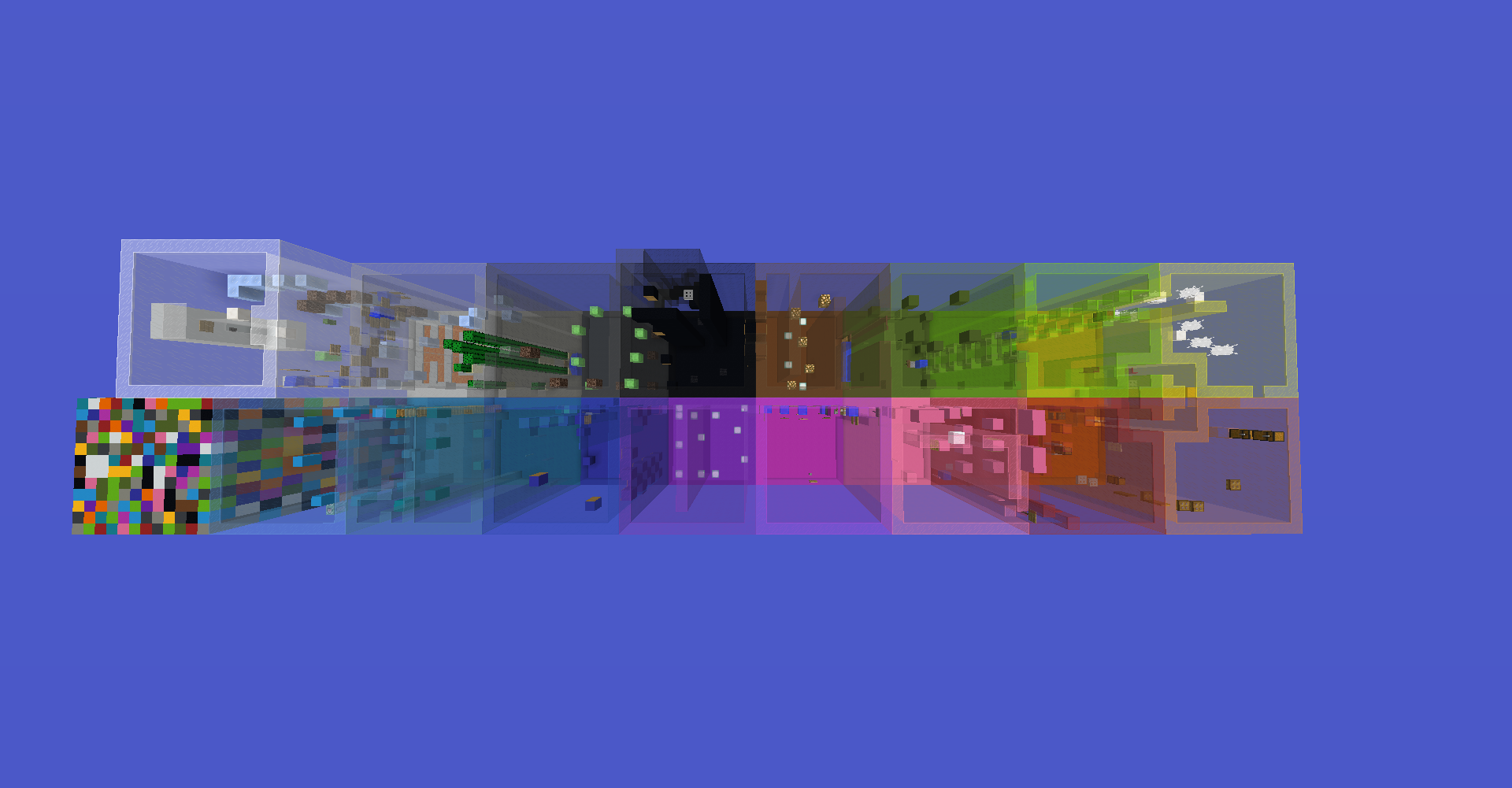 Herunterladen Colorful Parkour zum Minecraft 1.12.2