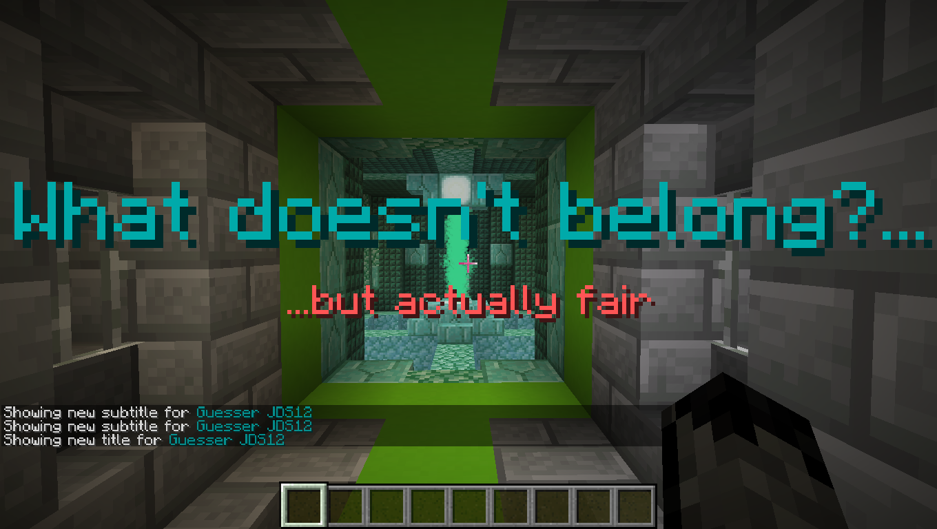 Herunterladen Actually Fair What Doesn't Belong zum Minecraft 1.14