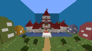 Herunterladen Super Mario Peach's Castle zum Minecraft 1.14.3