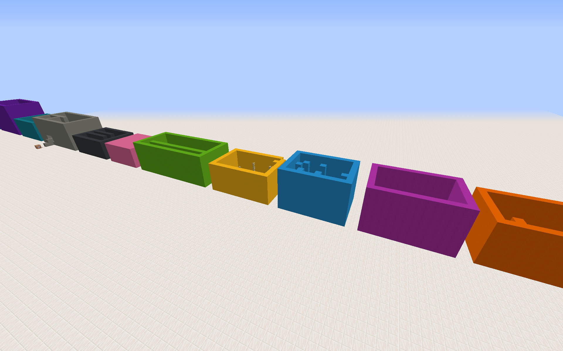 Herunterladen Every Color Rainbow Parkour zum Minecraft 1.15.2