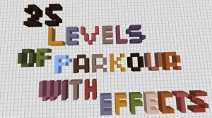 Herunterladen 25 Levels of Parkour With Effects zum Minecraft 1.16.3