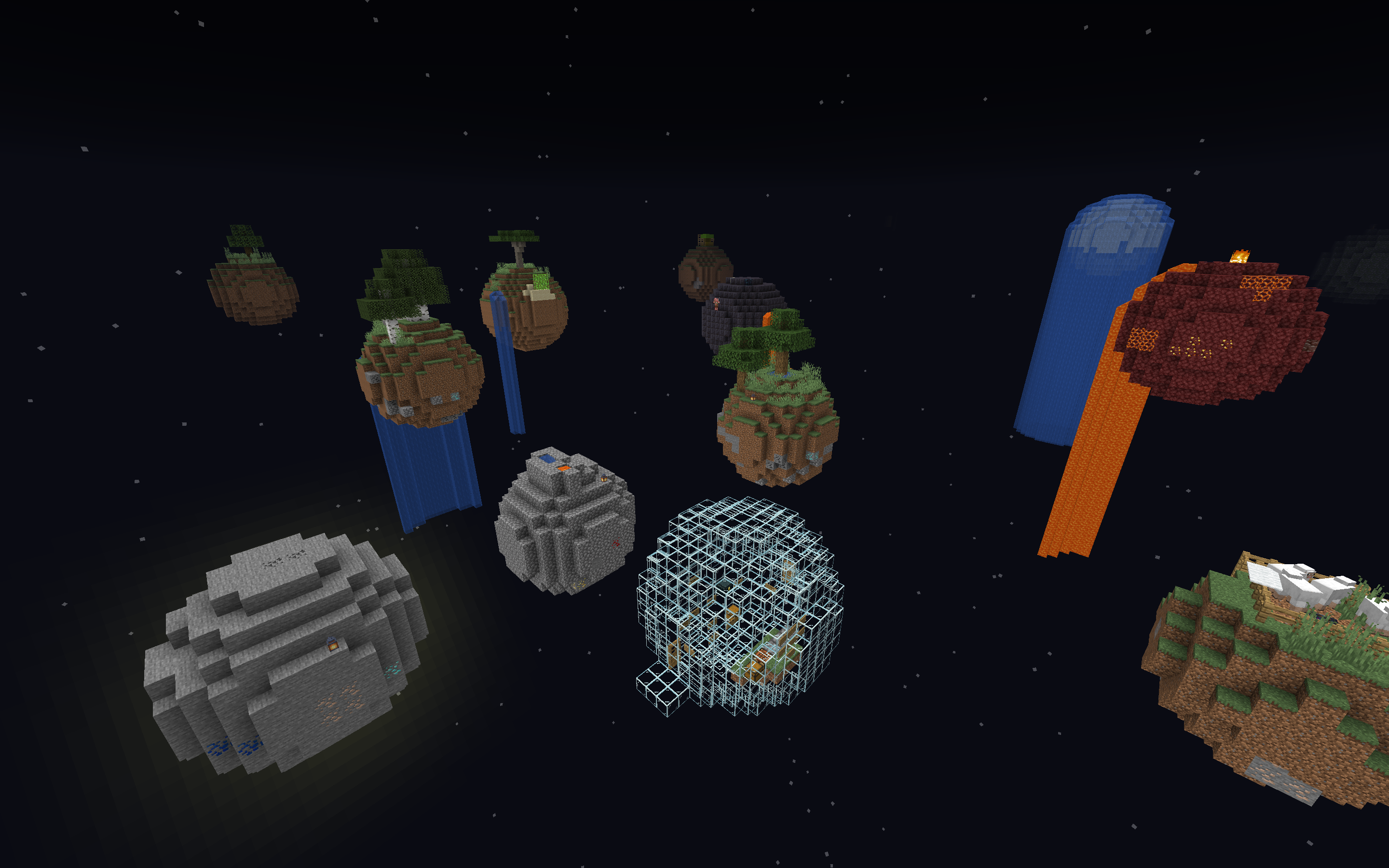 Herunterladen Floating Planets Survival zum Minecraft 1.16.4