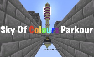 Herunterladen Sky of Colours Parkour zum Minecraft 1.16.4
