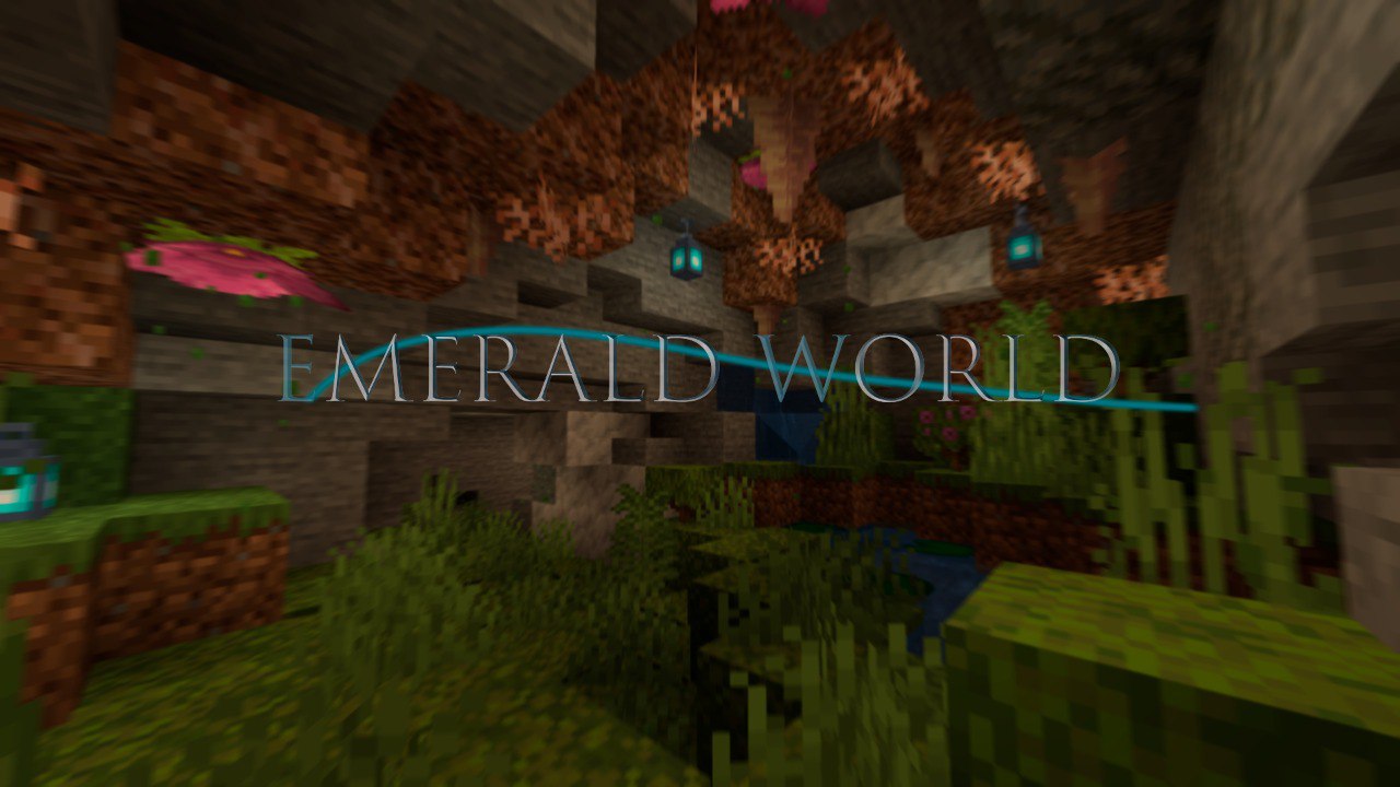 Herunterladen Emerald World zum Minecraft 1.17