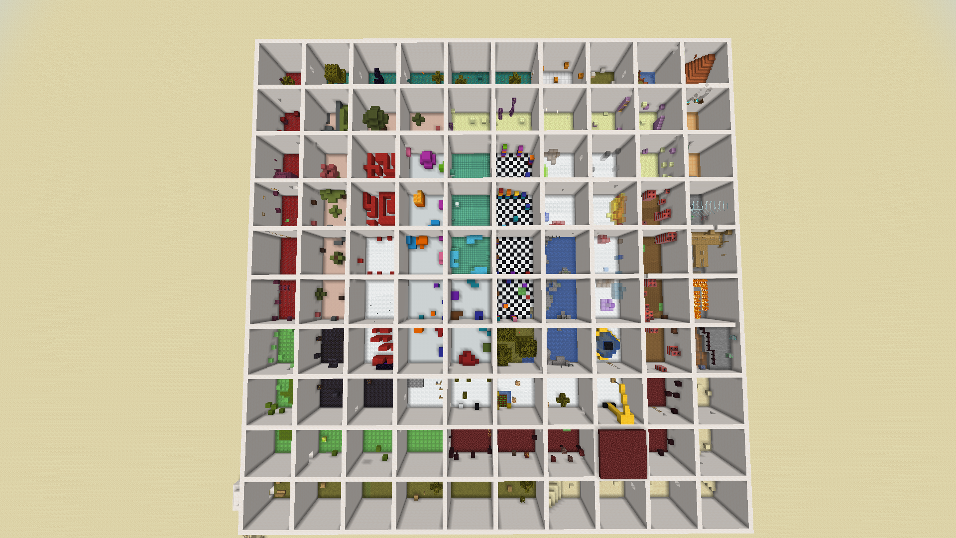 Herunterladen 100 Rooms Parkour zum Minecraft 1.17
