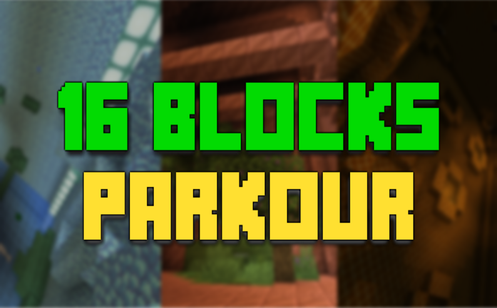 Herunterladen 16 BLOCKS PARKOUR zum Minecraft 1.17.1