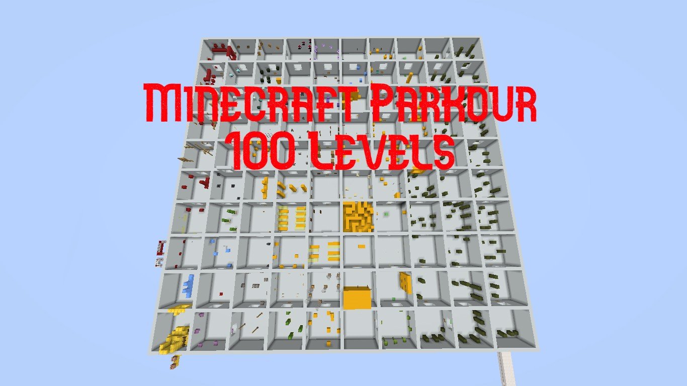 Herunterladen MINECRAFT PARKOUR: 100 LEVELS! zum Minecraft 1.17.1