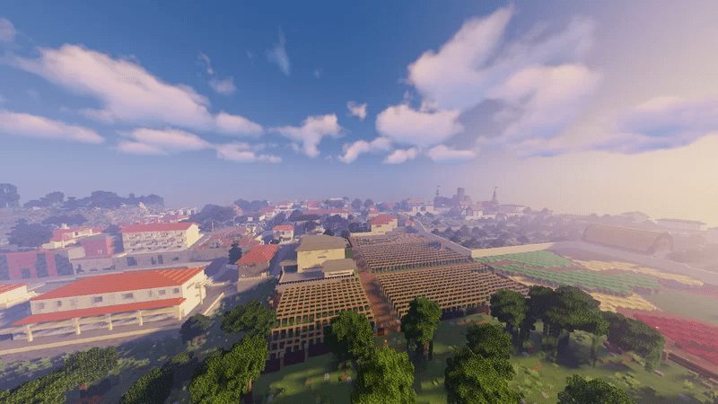 Herunterladen Portuguese Village zum Minecraft 1.18.1