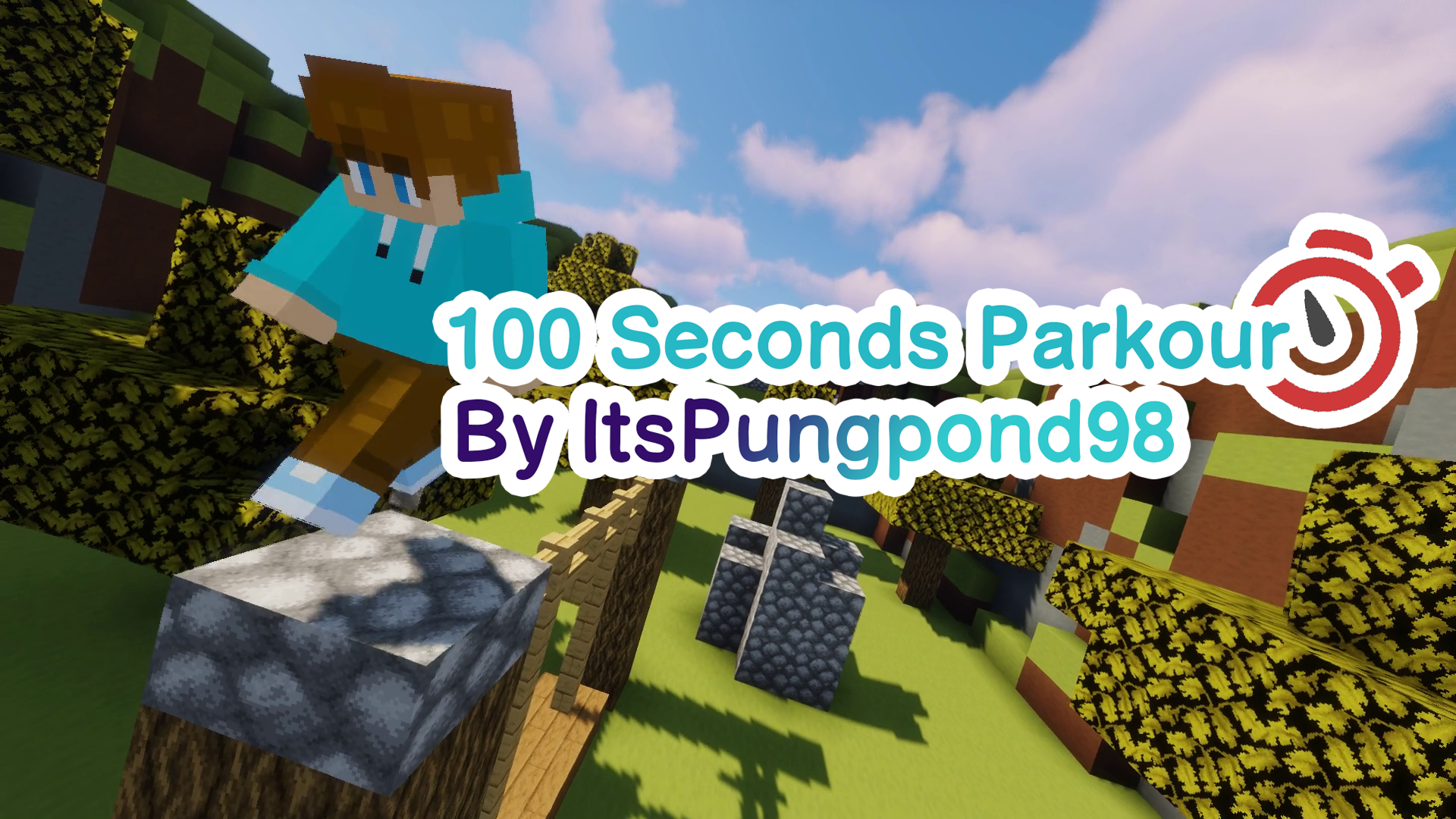 Herunterladen 100 Seconds Parkour 1.0 zum Minecraft 1.19.2