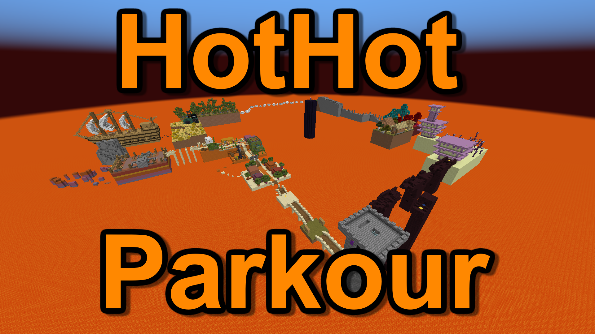 Herunterladen HotHot Parkour 1.0 zum Minecraft 1.19.2