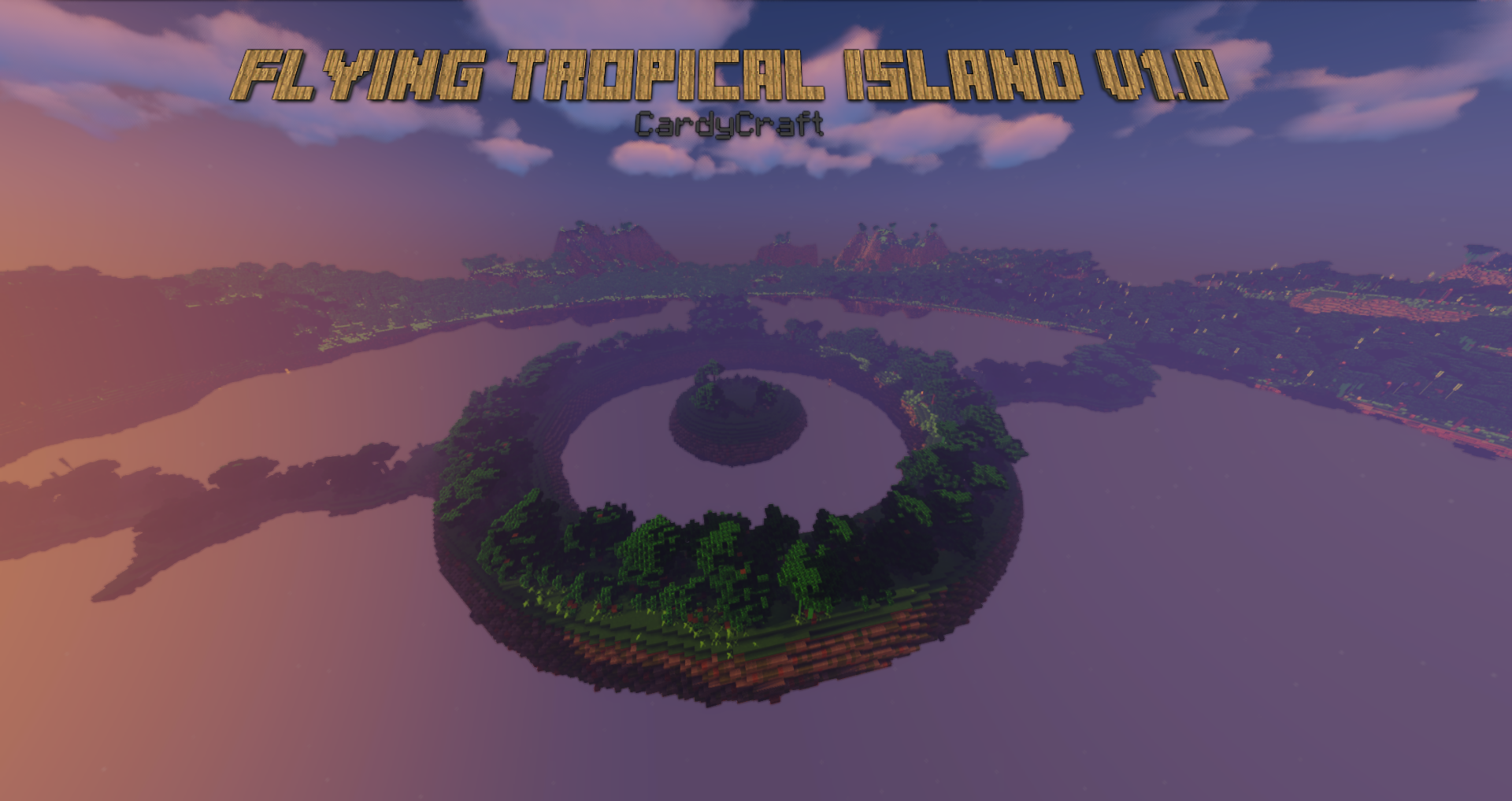 Herunterladen Flying Tropical Island 1.0 zum Minecraft 1.19