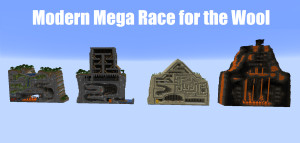 Herunterladen Modern Mega Race for the Wool 1.0 zum Minecraft 1.18.1
