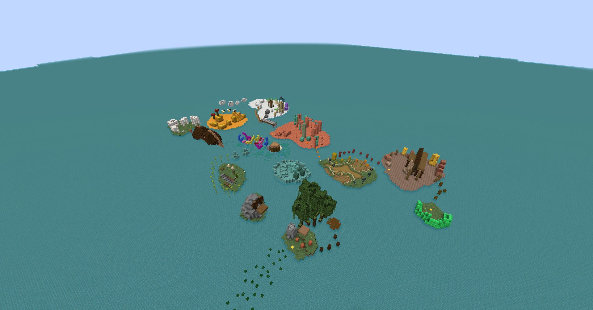 Herunterladen Islands Parkour 1.0 zum Minecraft 1.19.3