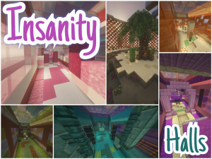 Herunterladen Insanity Halls 1.0 zum Minecraft 1.19.4