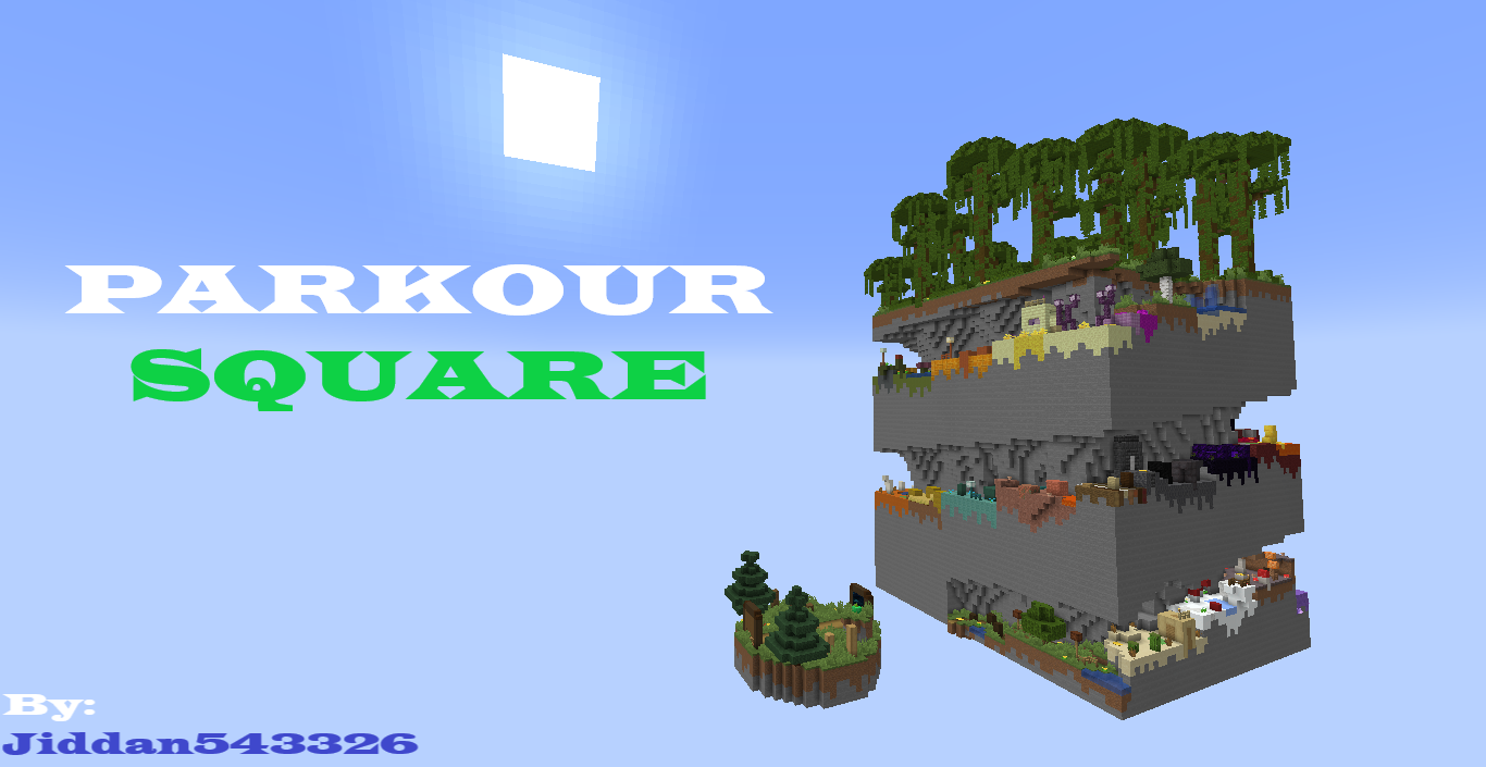 Herunterladen Parkour Square 1.0 zum Minecraft 1.19.2