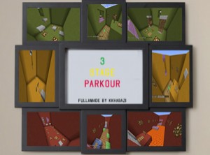 Herunterladen 3 Stage Parkour zum Minecraft 1.11.2