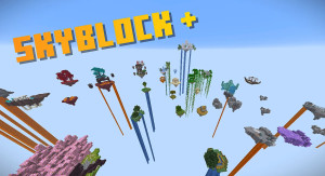 Herunterladen Skyblock Plus zum Minecraft 1.21.8