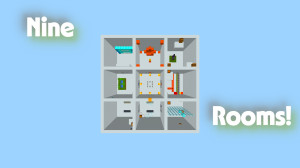 Herunterladen Nine Rooms zum Minecraft 1.21.4